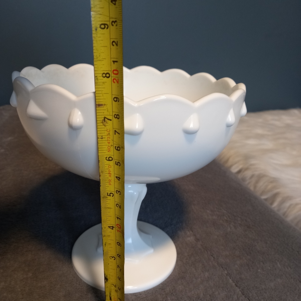 Milk Glass Compote
